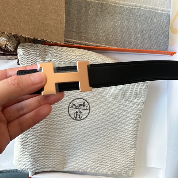 Brand new hermes 24mm wide belt unisex main image 4